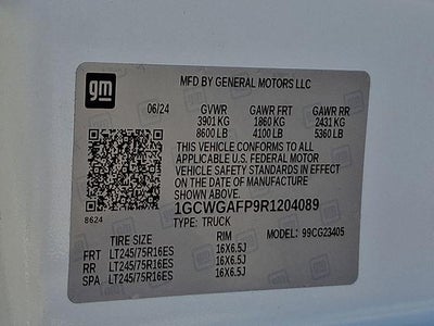 2024 Chevrolet Express Cargo 2500 Base