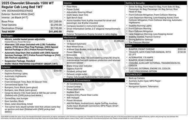2025 Chevrolet Silverado 1500 WT