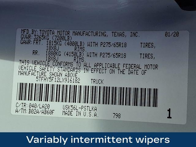 2020 Toyota Tundra Limited