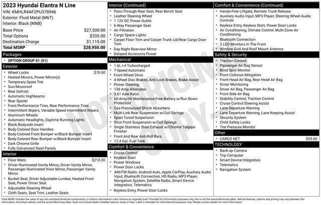 2023 Hyundai Elantra N Line