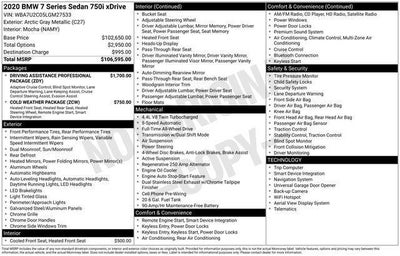 2020 BMW 750i xDrive