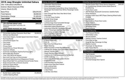 2018 Jeep Wrangler Unlimited Sahara 4x4