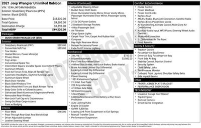 2021 Jeep Wrangler Unlimited Rubicon 4X4