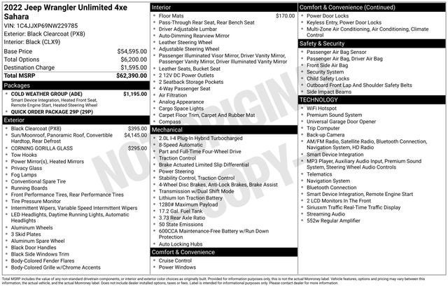 2022 Jeep Wrangler 4xe Unlimited Sahara 4x4