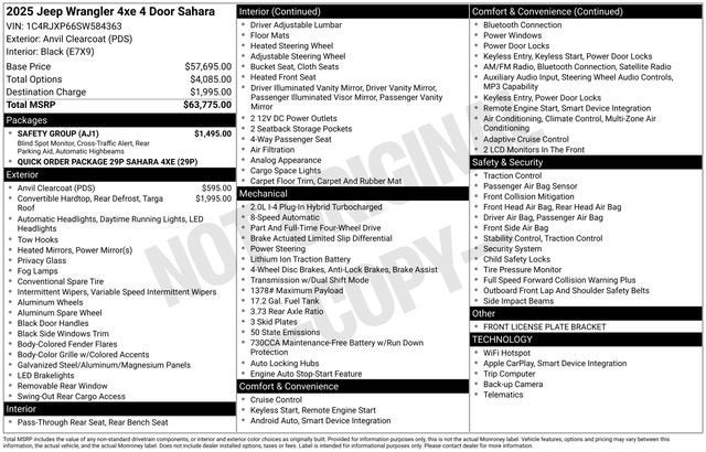 2025 Jeep Wrangler 4xe Sahara