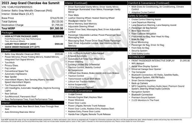 2023 Jeep Grand Cherokee 4xe Summit