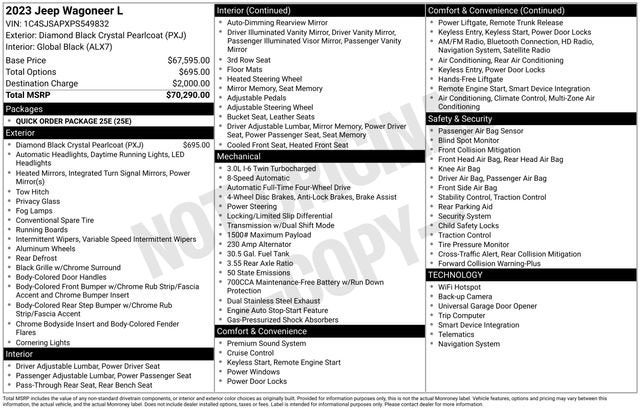 2023 Jeep Wagoneer L 4x4