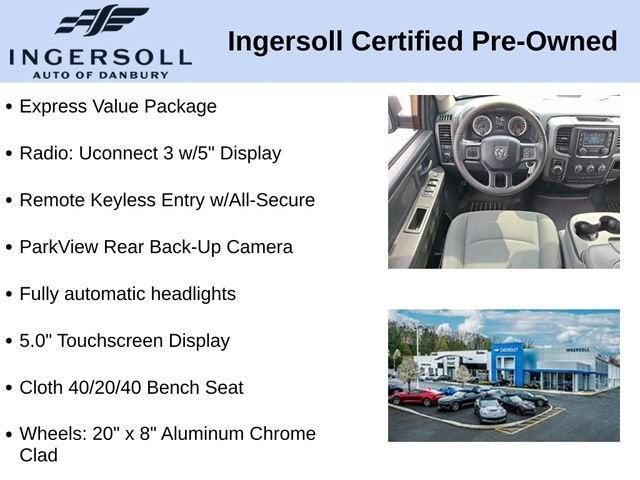 2018 RAM 1500 Express Quad Cab 4x4 6'4" Box