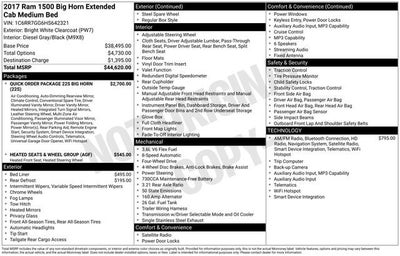 2017 RAM 1500 Big Horn Quad Cab 4x4 6'4" Box