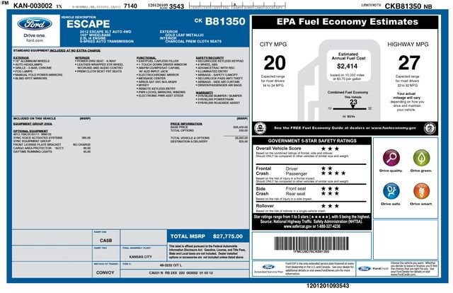 2012 Ford Escape XLT