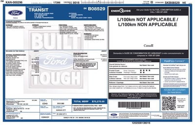 2025 Ford Transit Cargo Van T-250 148" EL Hi Rf 9070 GVWR RWD