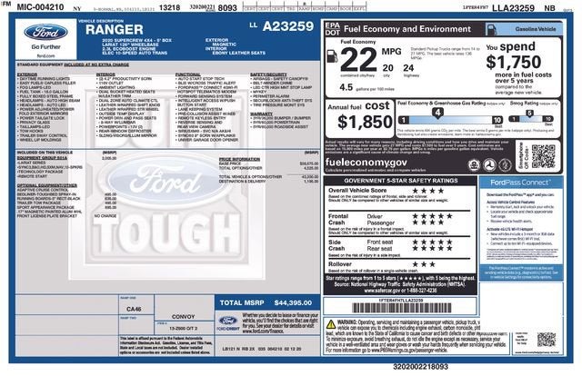 2020 Ford Ranger XL