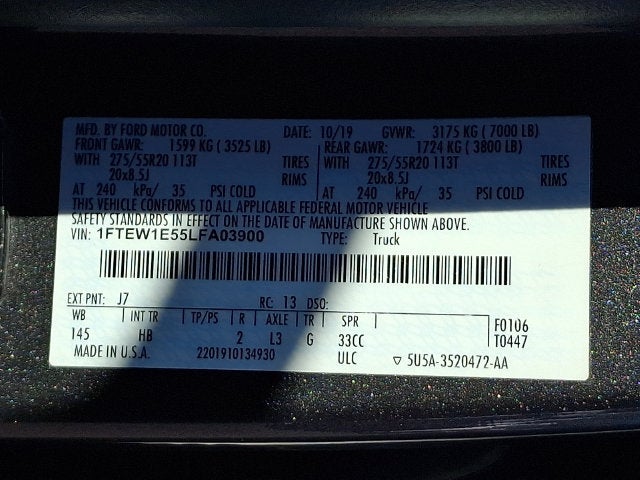 2020 Ford F-150 LARIAT