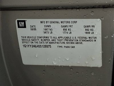 2005 Chevrolet Corvette 2dr Cpe