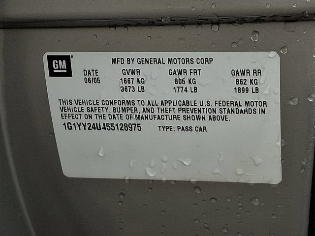 2005 Chevrolet Corvette 2dr Cpe