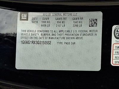 2016 Cadillac ATS Standard AWD