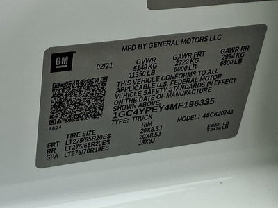 2021 Chevrolet Silverado 2500 HD LTZ