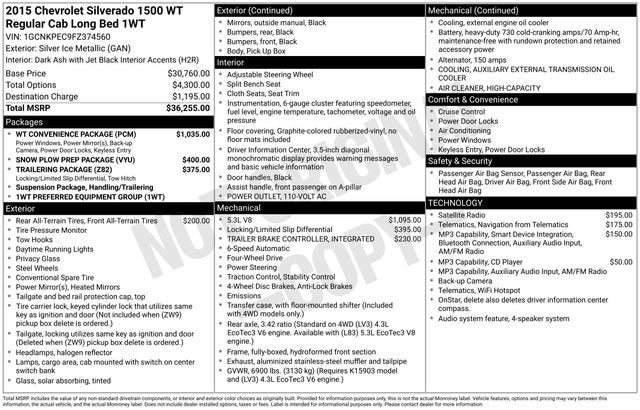 2015 Chevrolet Silverado 1500 Work Truck