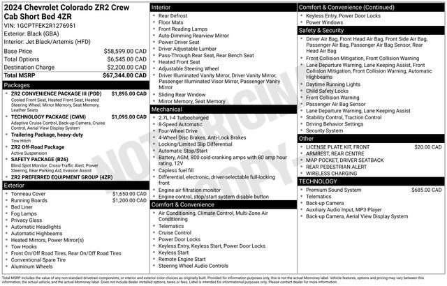 2024 Chevrolet Colorado ZR2