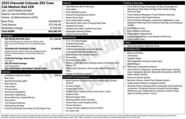 2025 Chevrolet Colorado ZR2