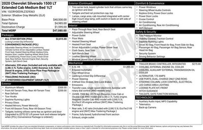 2020 Chevrolet Silverado 1500 LT