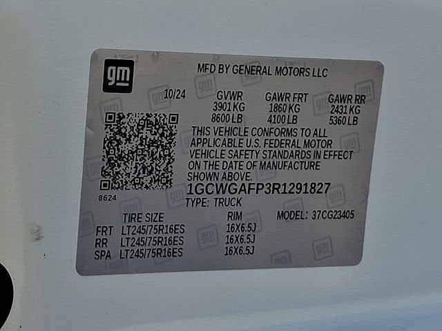 2024 Chevrolet Express Cargo 2500 WT