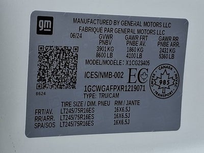 2024 Chevrolet Express Cargo 2500 WT