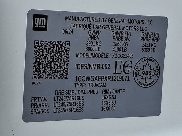 2024 Chevrolet Express Cargo 2500 WT