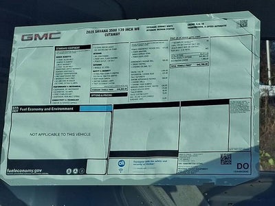 2025 GMC Savana Cutaway 3500 1WT