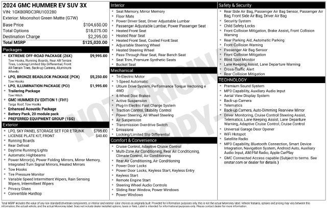 2024 GMC HUMMER EV SUV 3X