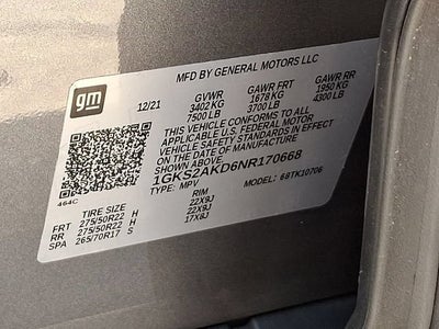 2022 GMC Yukon SLE