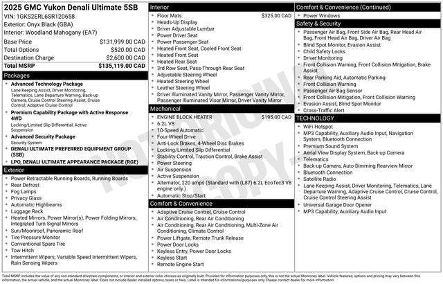 2025 GMC Yukon Denali Ultimate