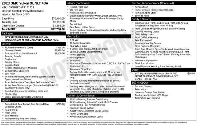 2023 GMC Yukon XL SLT