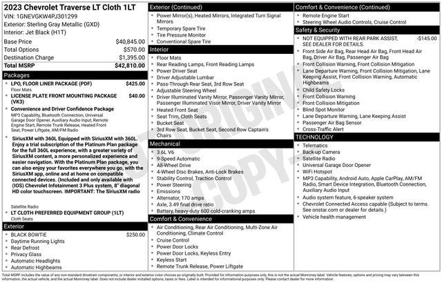 2023 Chevrolet Traverse LT Cloth