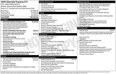 2025 Chevrolet Traverse Z71
