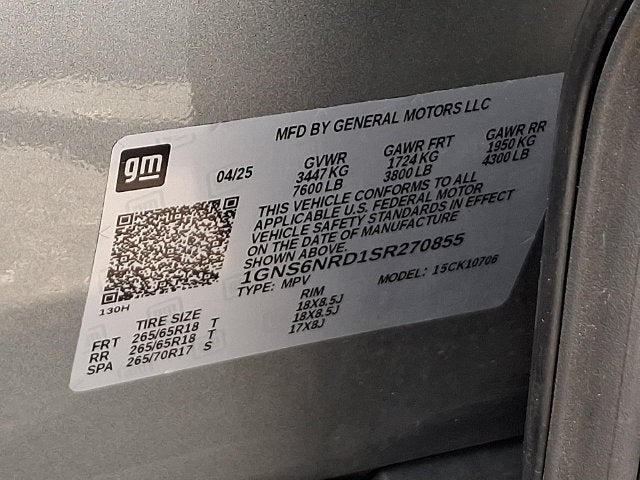 2025 Chevrolet Tahoe LT