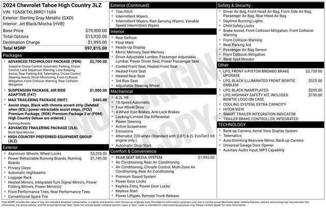 2024 Chevrolet Tahoe High Country