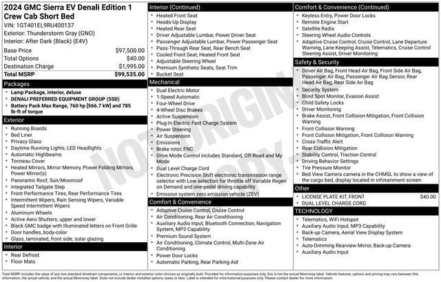 2024 GMC Sierra EV Denali Edition 1