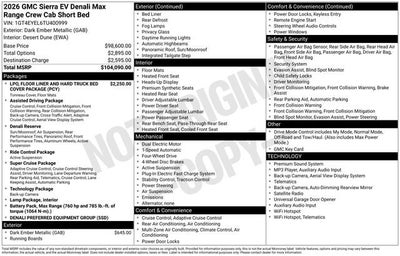 2026 GMC Sierra EV Denali Max Range