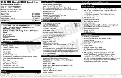 2026 GMC Sierra 2500 HD Denali