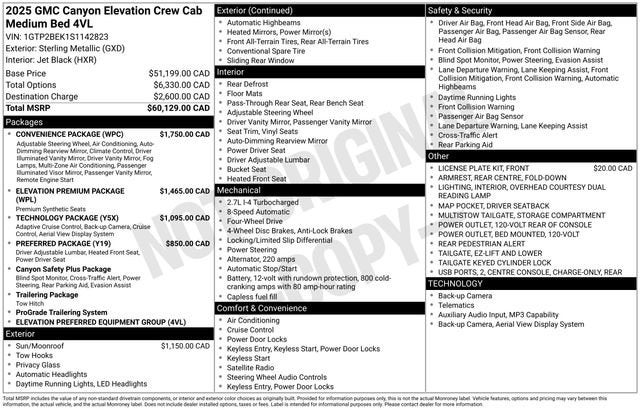 2025 GMC Canyon Elevation