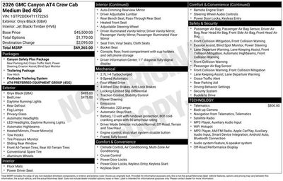 2026 GMC Canyon AT4