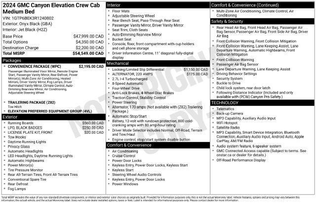 2024 GMC Canyon Elevation