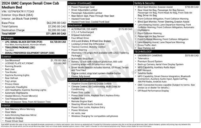 2024 GMC Canyon Denali