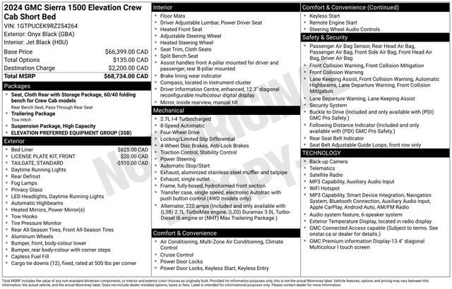 2024 GMC Sierra 1500 Elevation