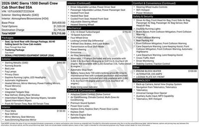 2026 GMC Sierra 1500 Denali