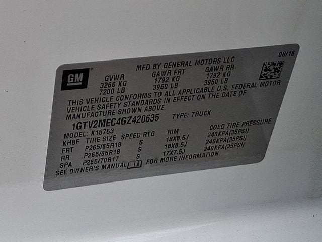 2016 GMC Sierra 1500 SLE