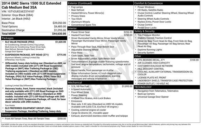 2014 GMC Sierra 1500 SLE