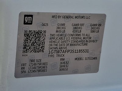2025 GMC Savana Cargo Work Van