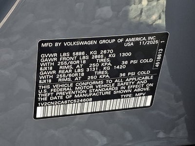 2026 Volkswagen Atlas Peak Edition